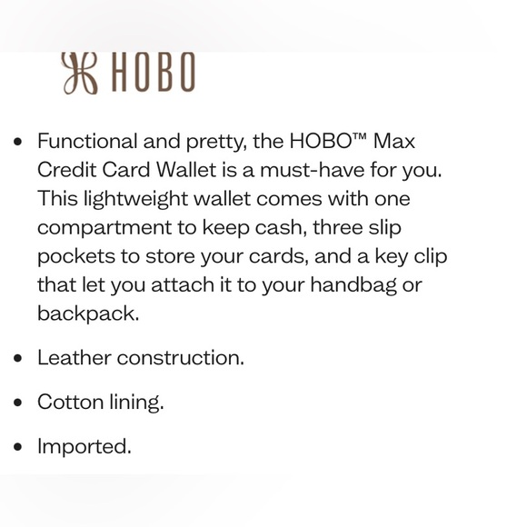 Hobo Max Credit Card Wallet, Tropic Print, NWT - Picture 7 of 9